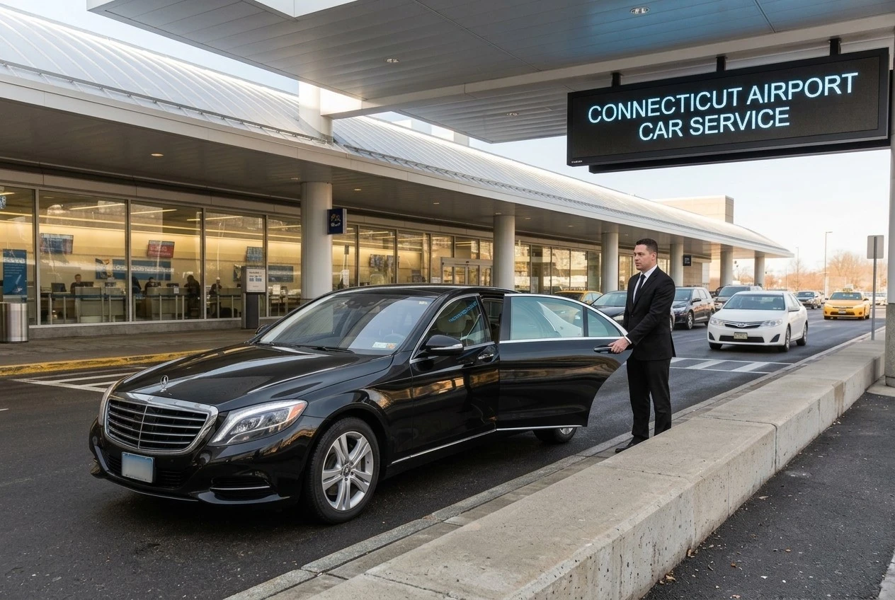 What is the actual cost of airport car service in Connecticut?